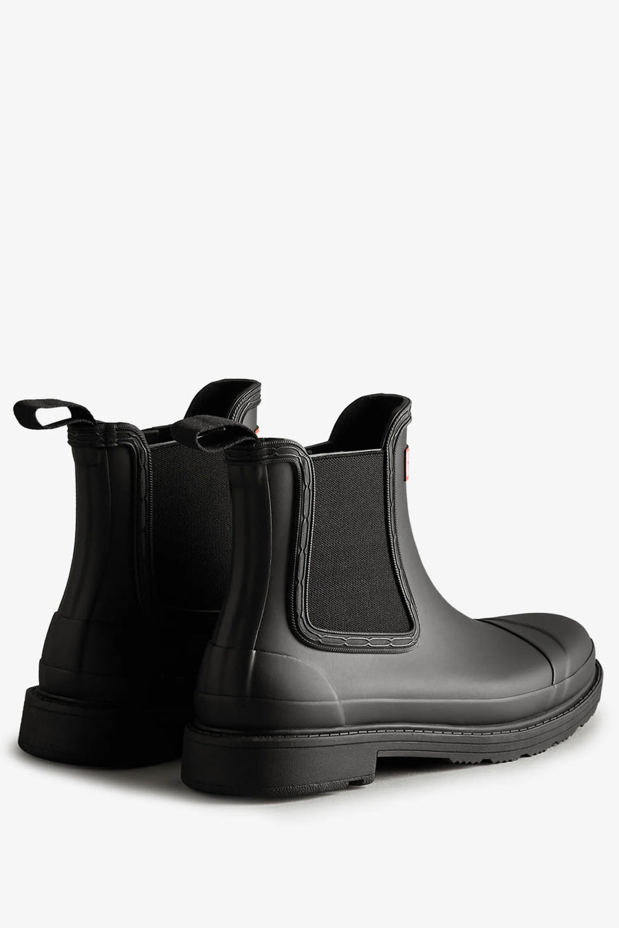 HUNTER CHELSEA COMMANDO BOOT - BLACK