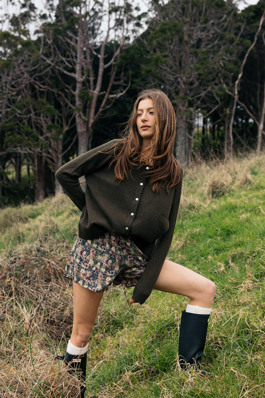 TALI CARDIGAN - OLIVE