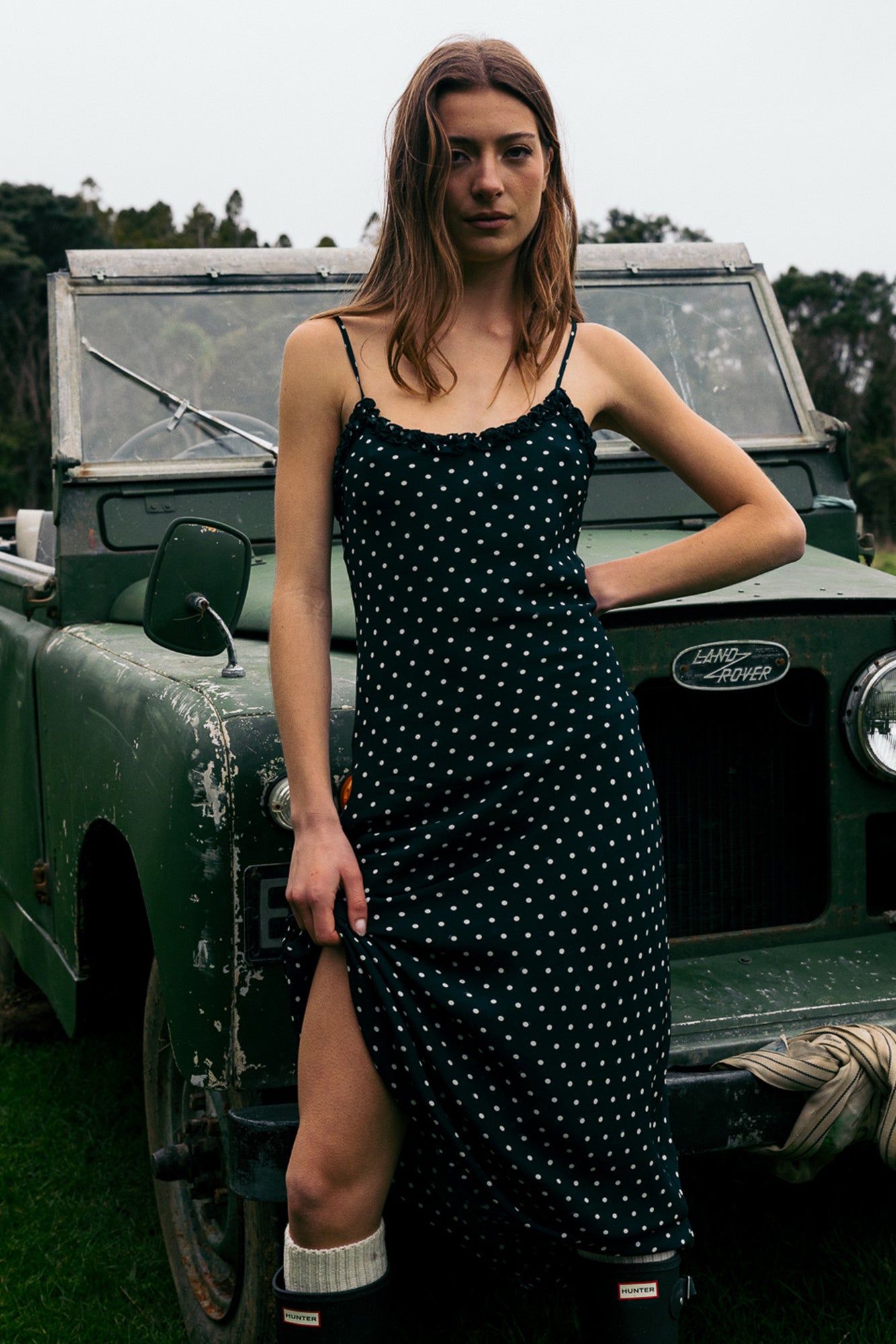 SIENNA MAXI DRESS - INDIGO SPOT