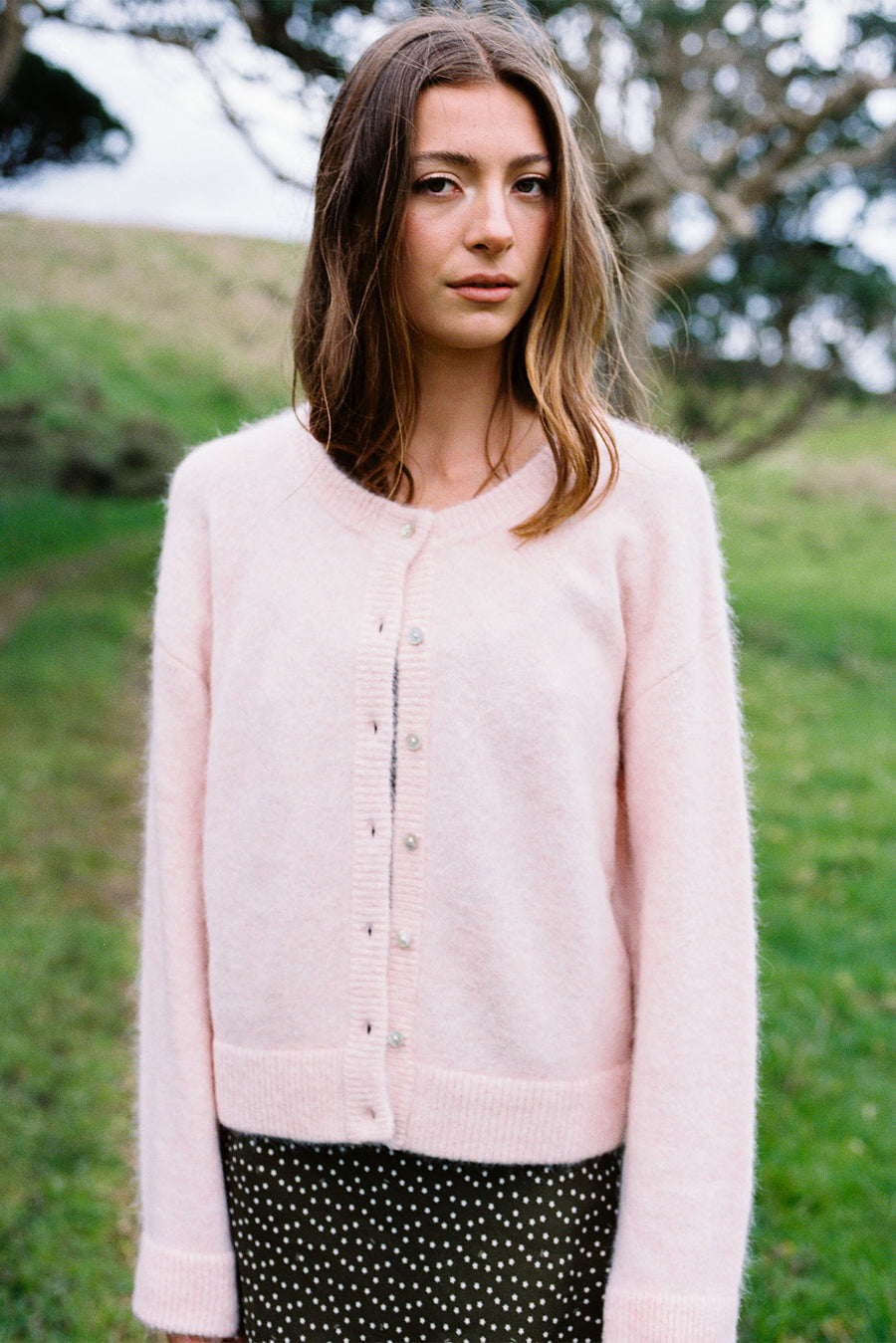 RYDER CARDIGAN - BLUSH