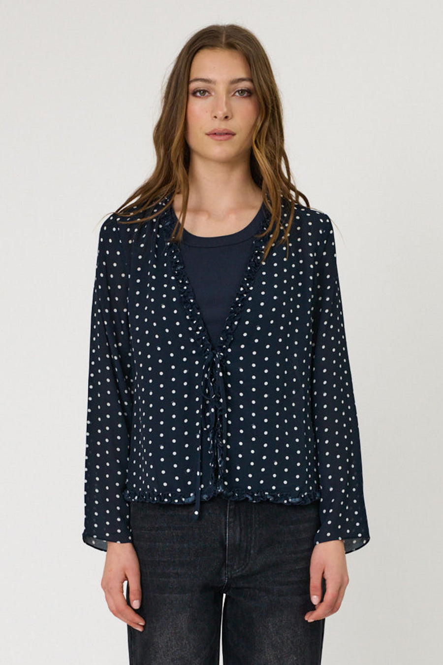 ADINA TOP - INDIGO SPOT