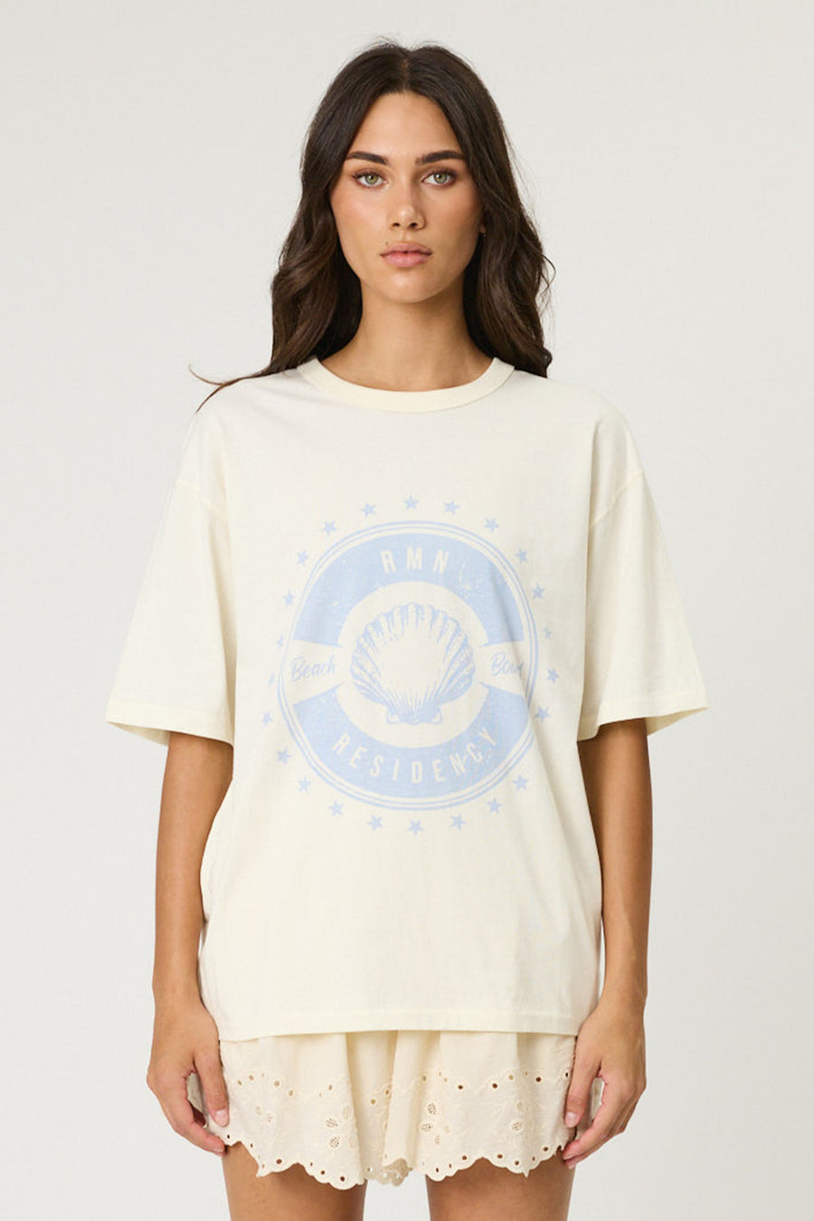 BEACH BOUND TEE - BONE