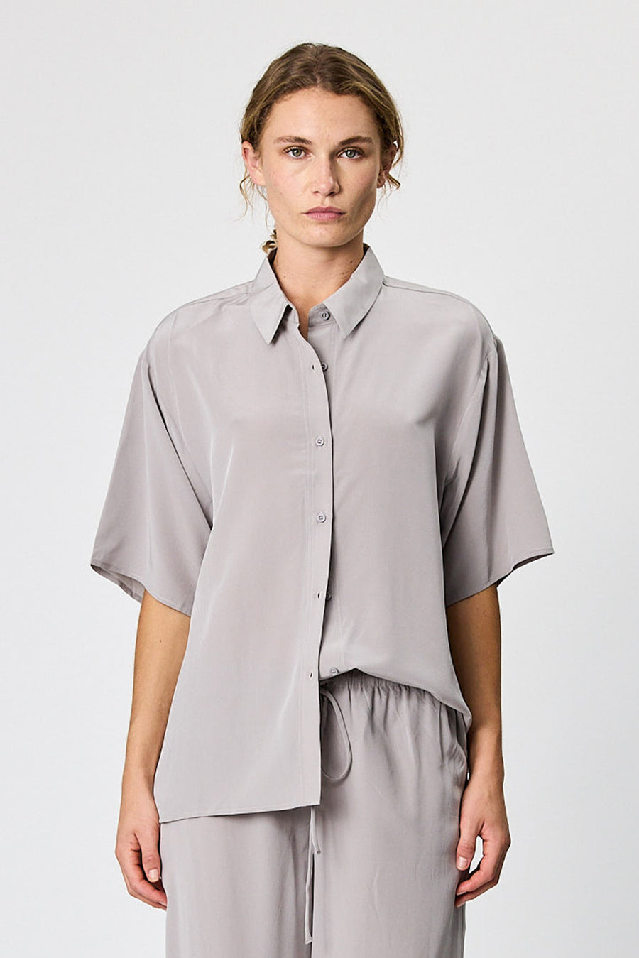 BLAKE BUTTON UP SHIRT - ASH