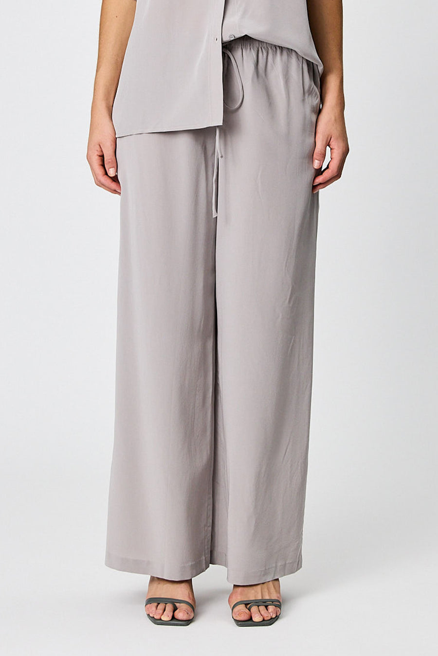 BLAKE WIDE LEG PANT - ASH