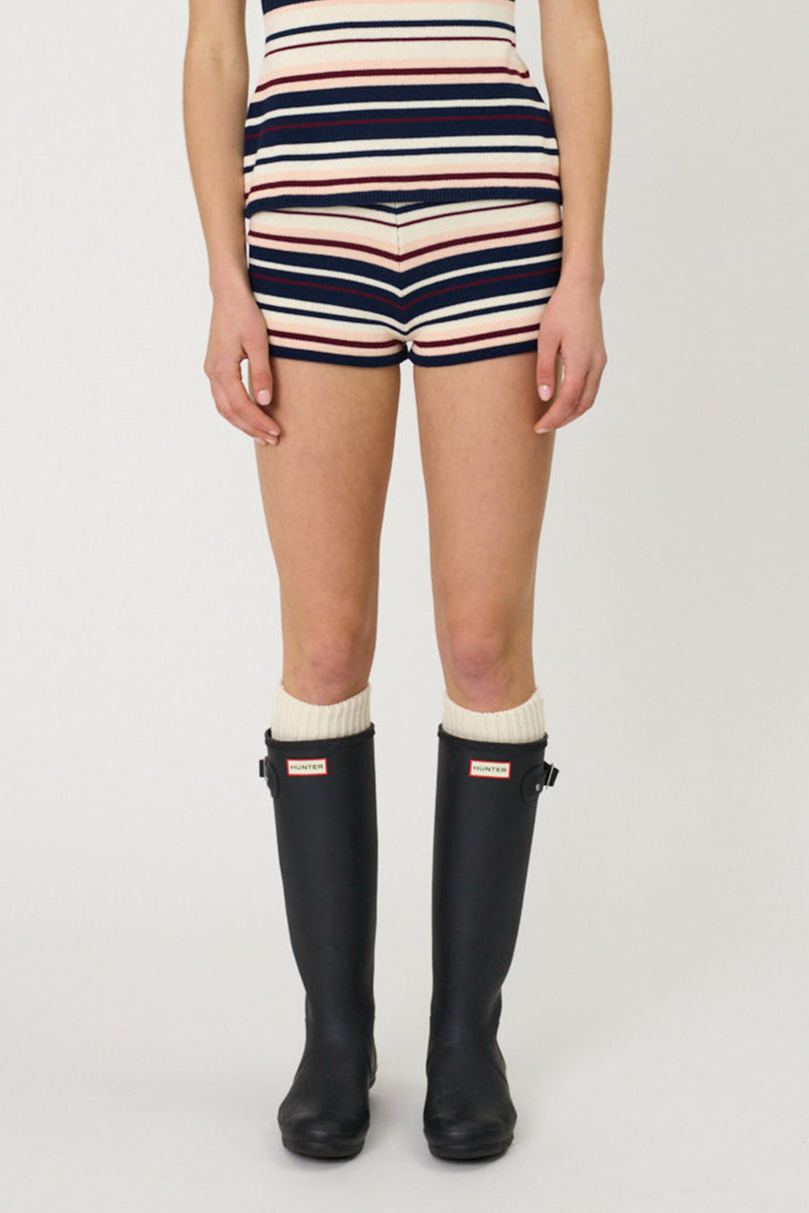 BOWIE SHORTS - INDIGO STRIPE