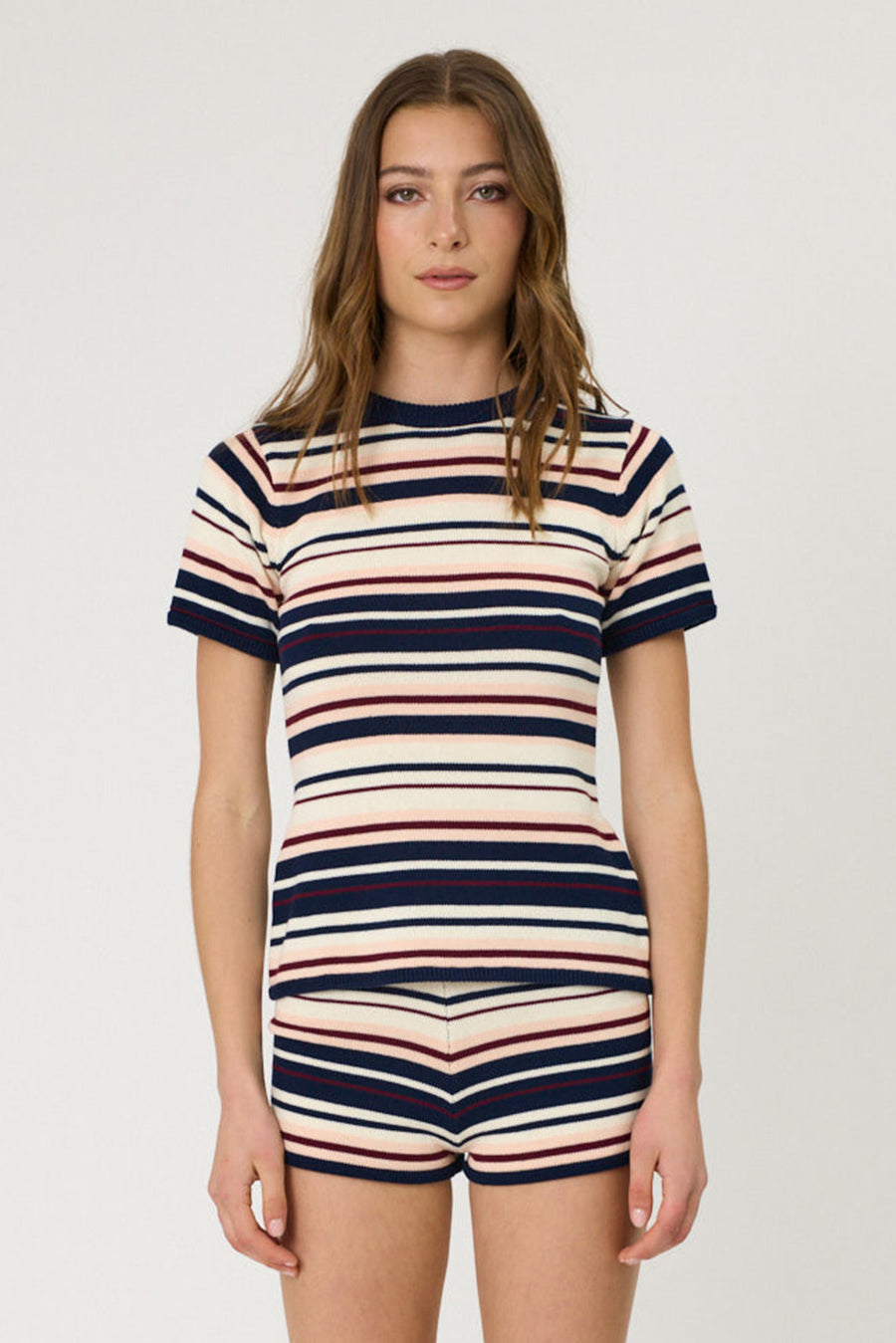 BOWIE TEE - INDIGO STRIPE