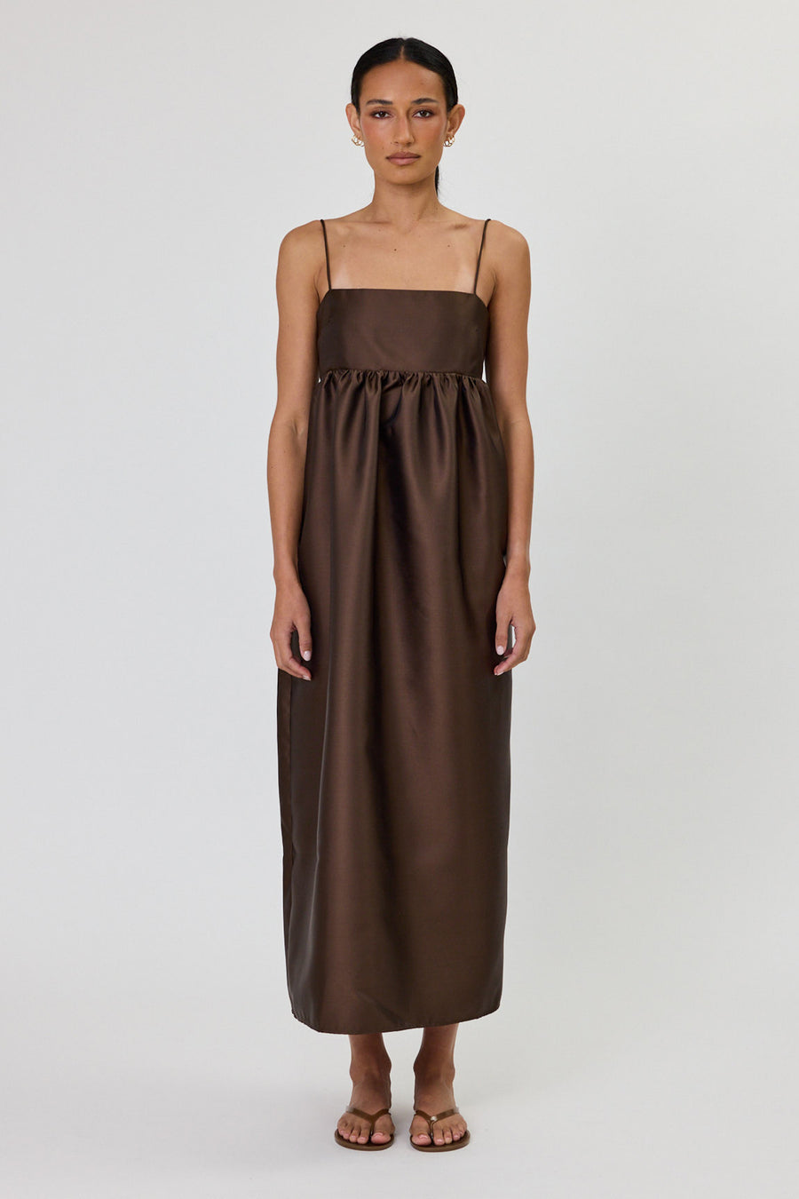 SYDNEY MAXI DRESS - CHOCOLATE
