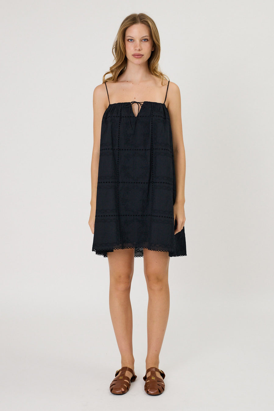 SOLANGE MINI DRESS - BLACK