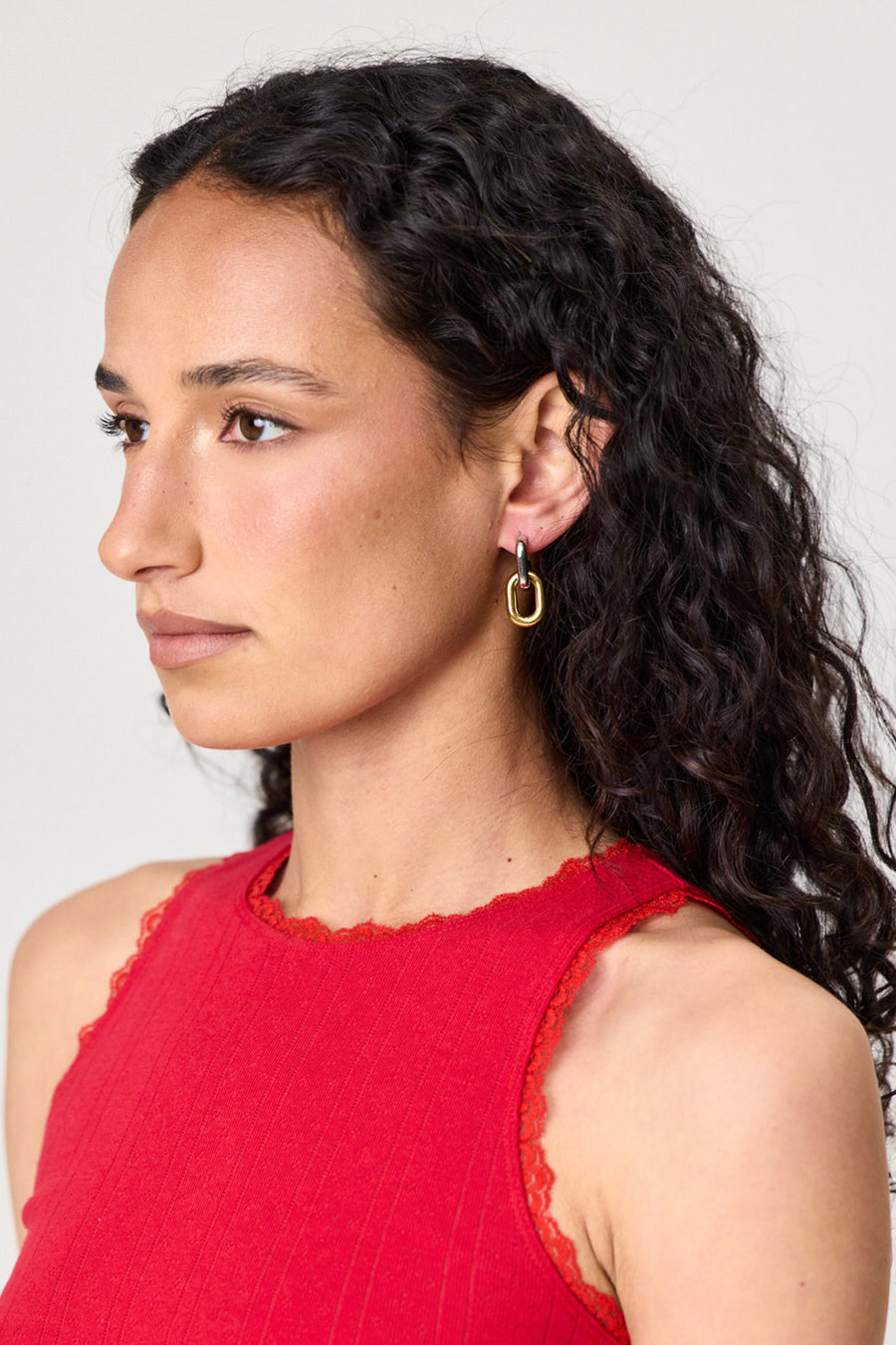 LEA EARRING - GOLD/SILVER