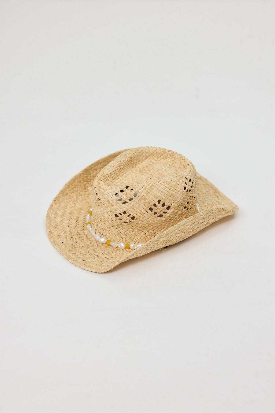 BETH HAT - NATURAL WITH SHELL