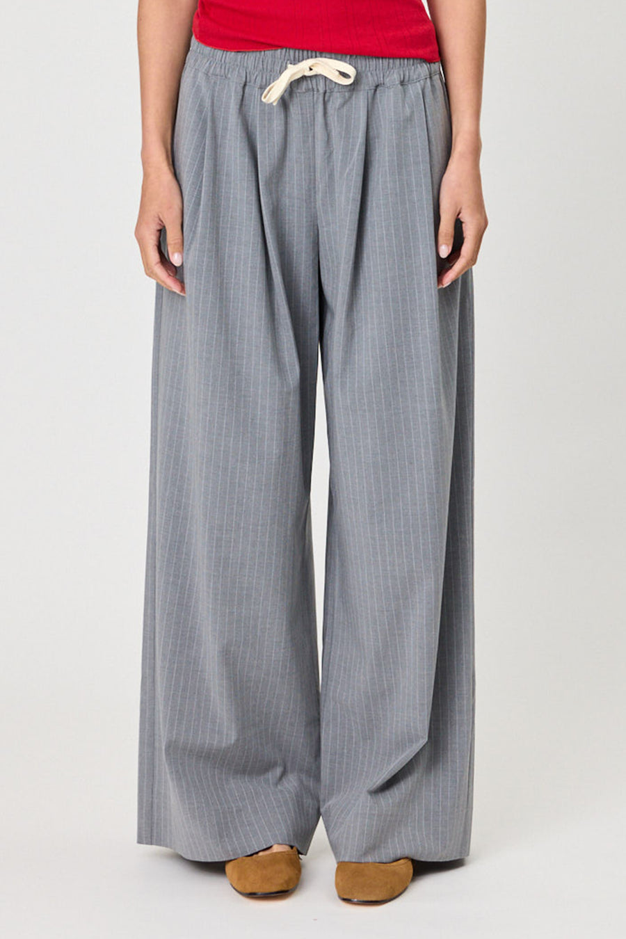 RHODES PANT - GREY STRIPE