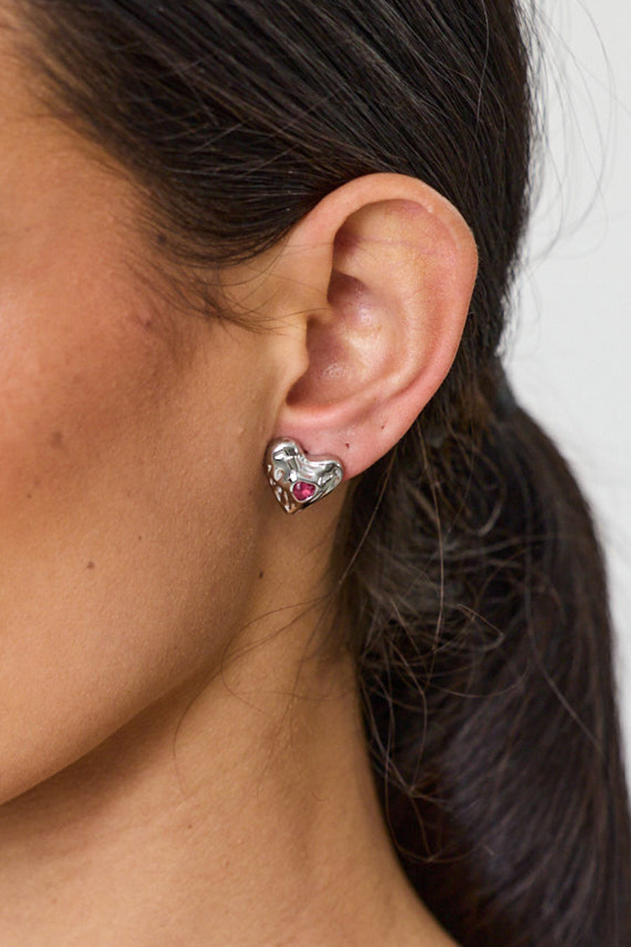 AMELIA EARRING - SILVER BRASS
