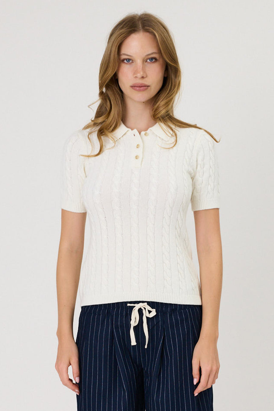 CASSIE POLO - IVORY