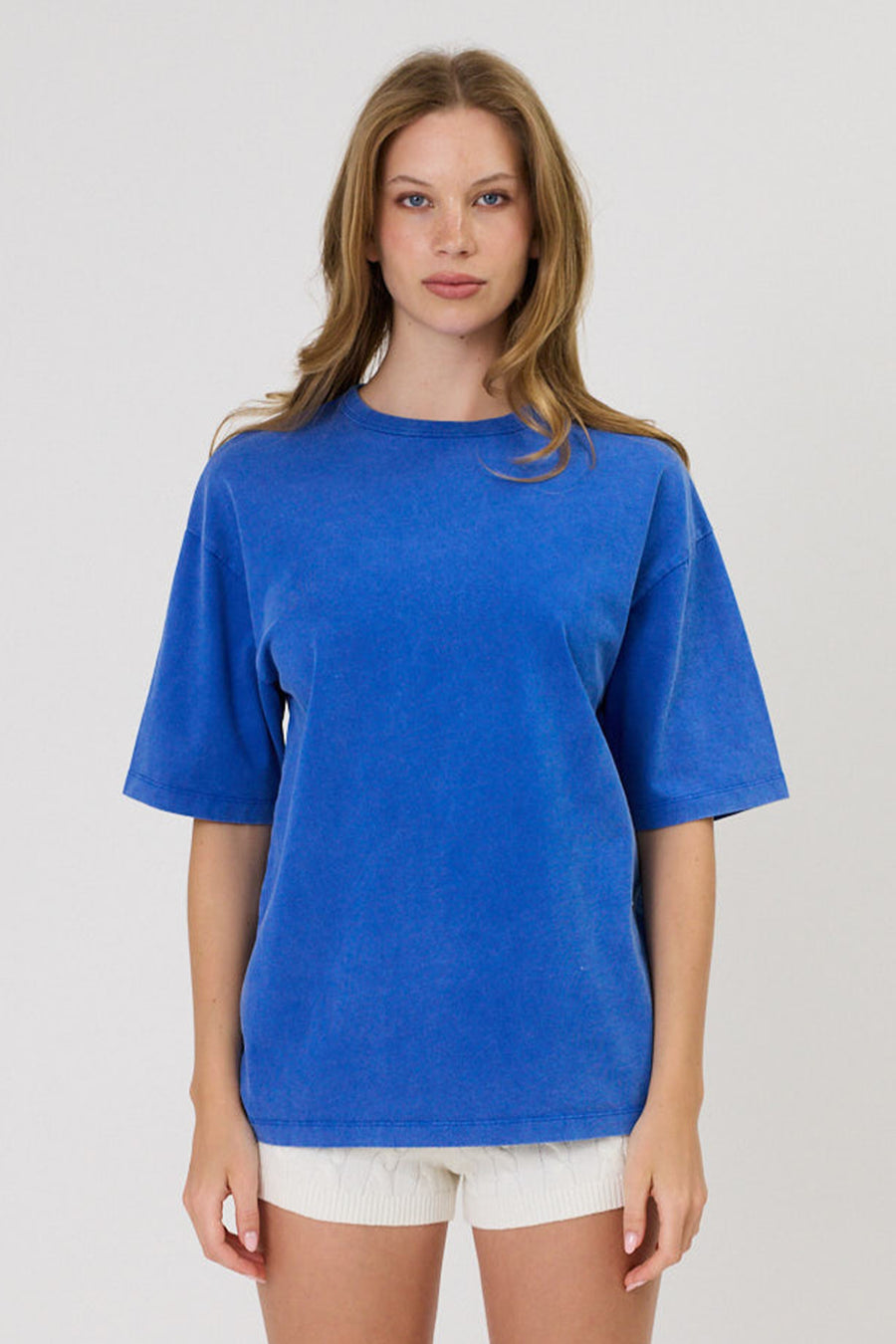 ARIA TEE - WASHED COBALT
