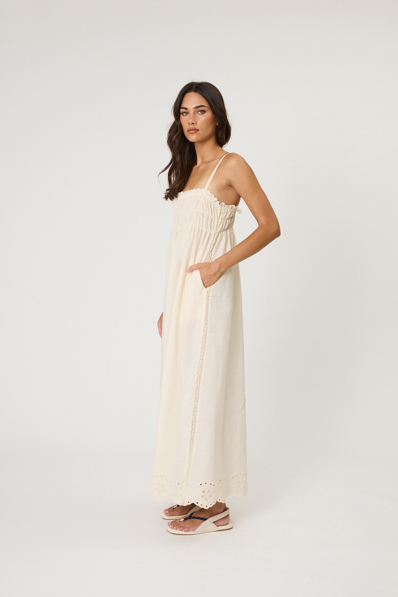 LEILANI MAXI DRESS - BONE