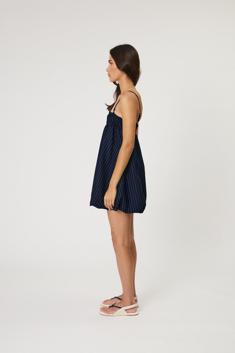 PORTER MINI DRESS - MIDNIGHT STRIPE