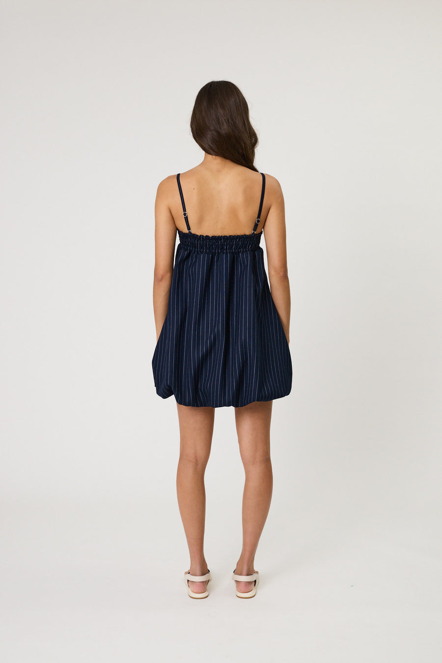 PORTER MINI DRESS - MIDNIGHT STRIPE