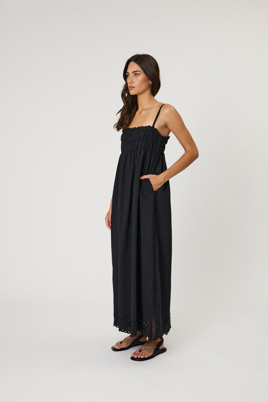 LEILANI MAXI DRESS - BLACK