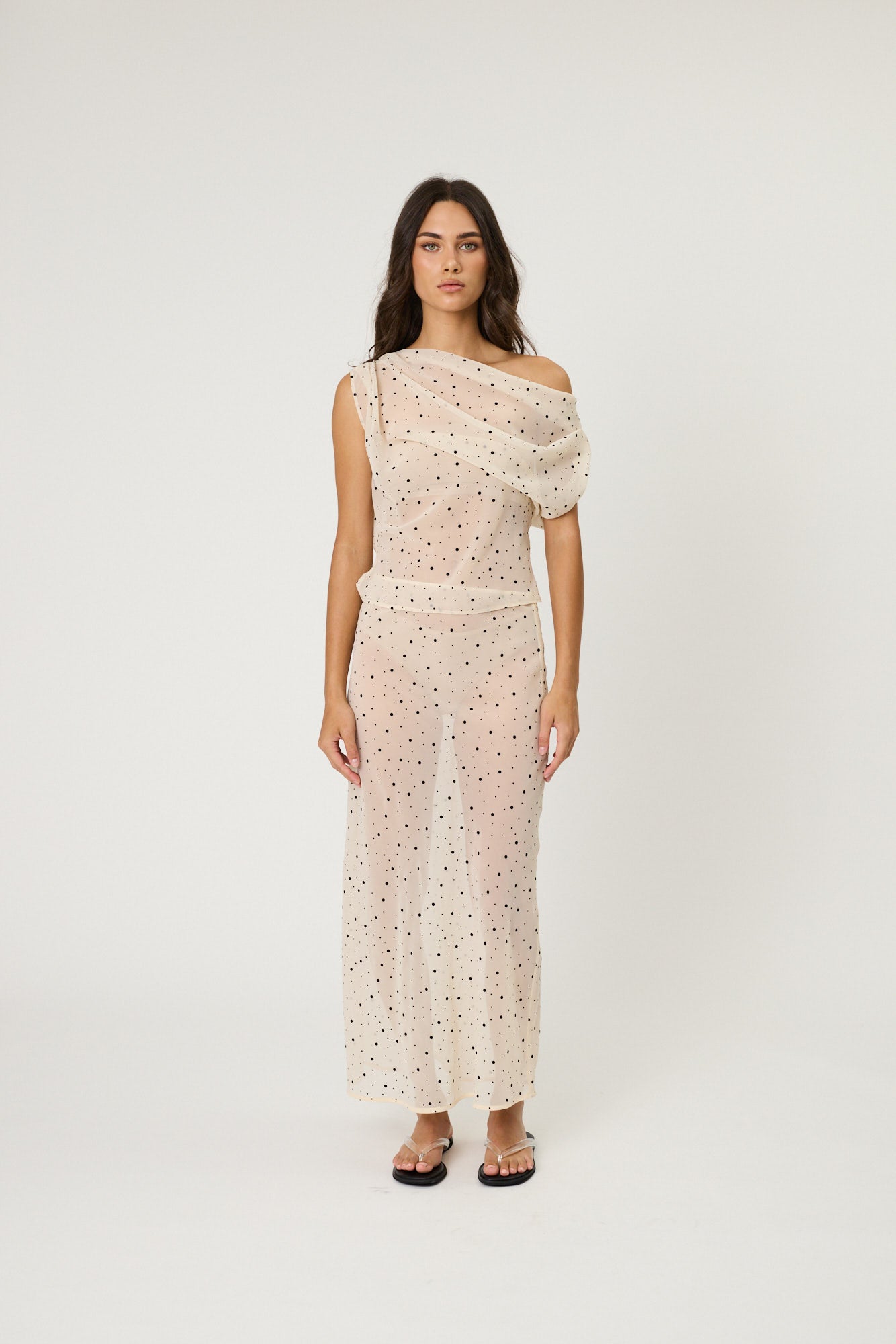 WINNIE SKIRT - NUDE SPOT