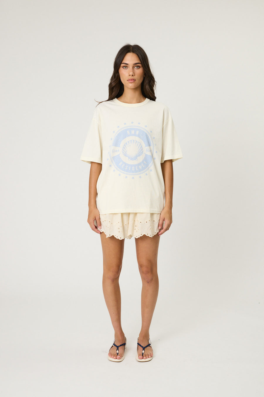 BEACH BOUND TEE - BONE