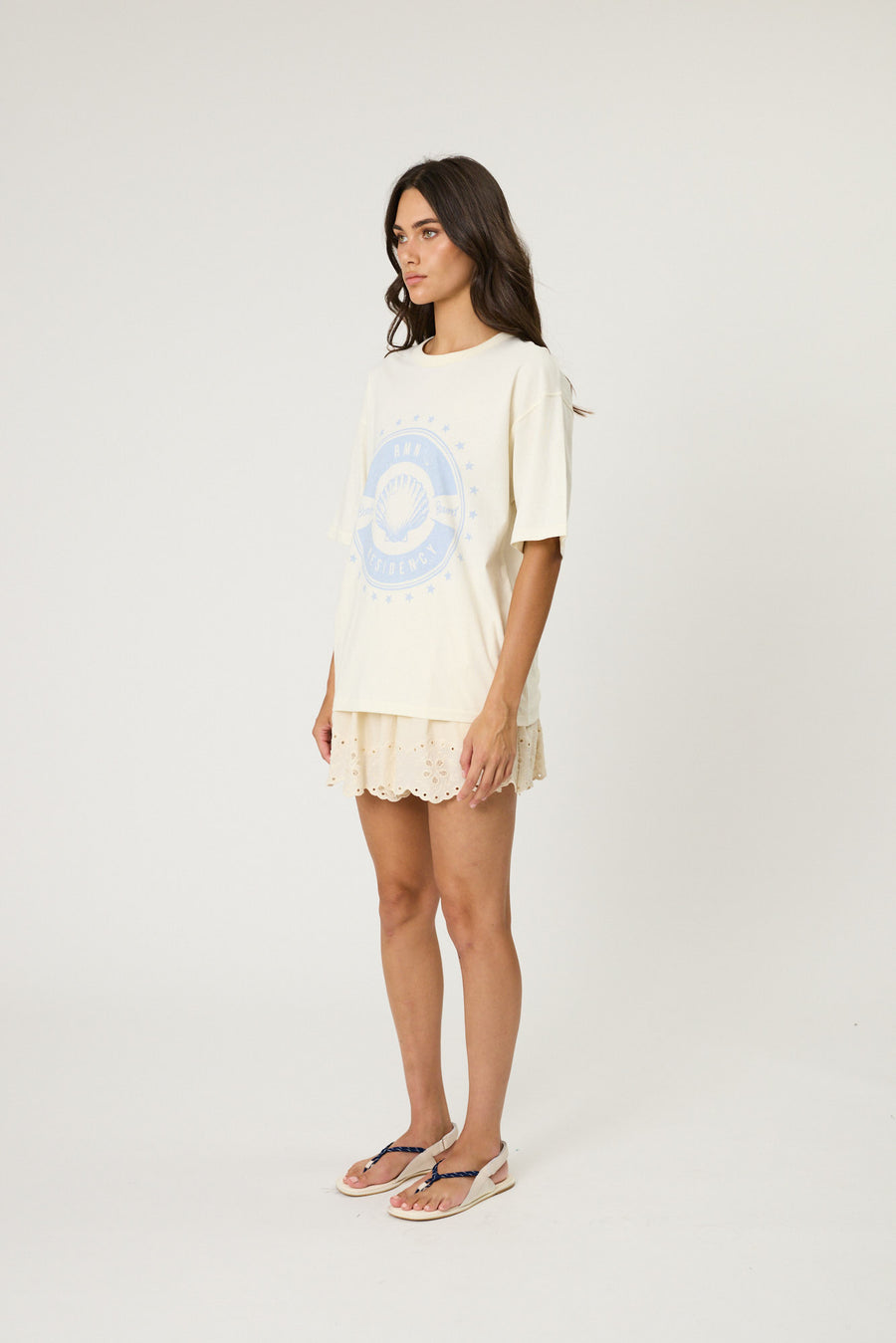 BEACH BOUND TEE - BONE