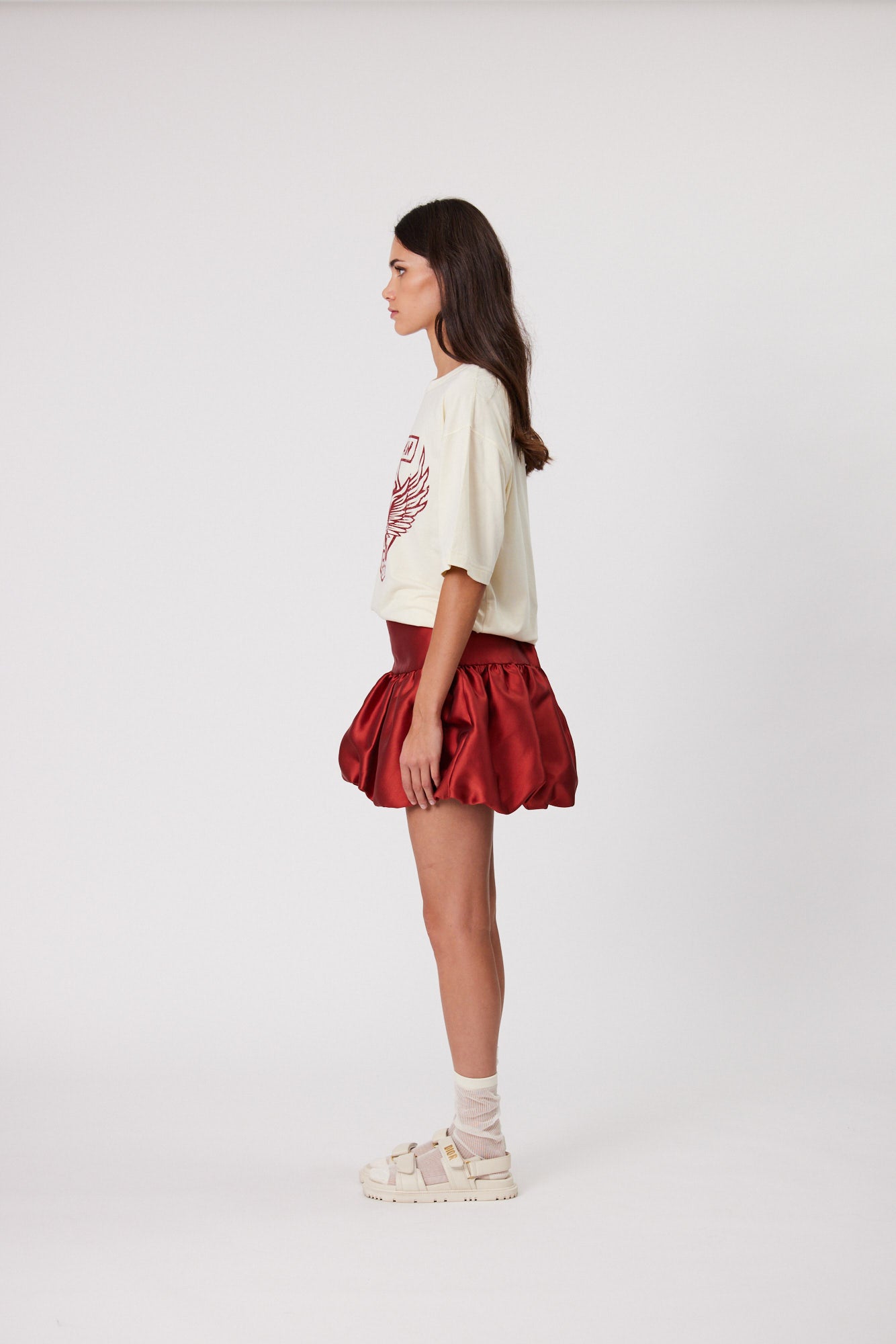 ALEXA MINI SKIRT - BRICK – RMN Studios