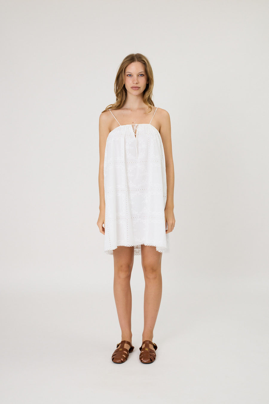 SOLANGE MINI DRESS - IVORY