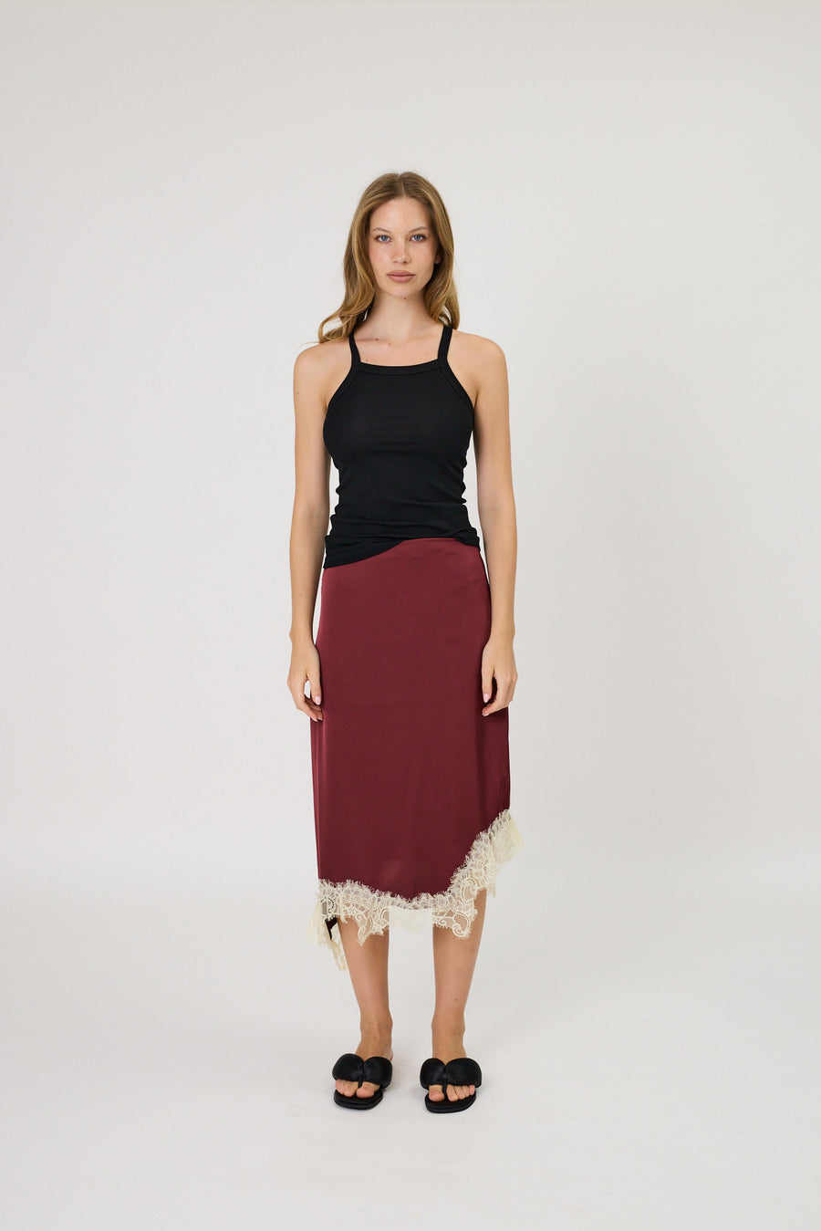 LARA SKIRT - POMEGRANATE