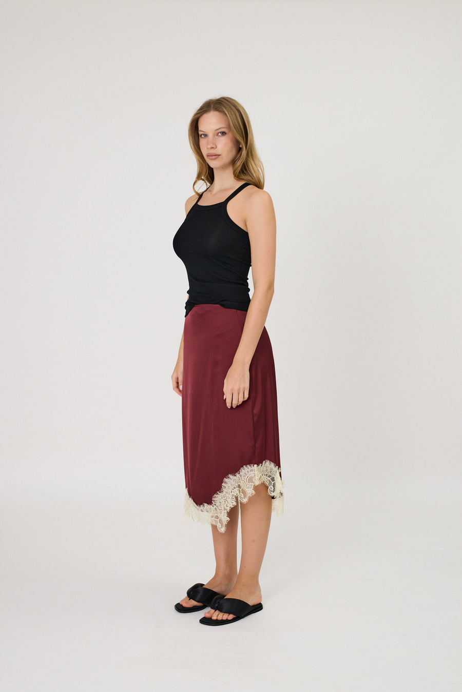 LARA SKIRT - POMEGRANATE