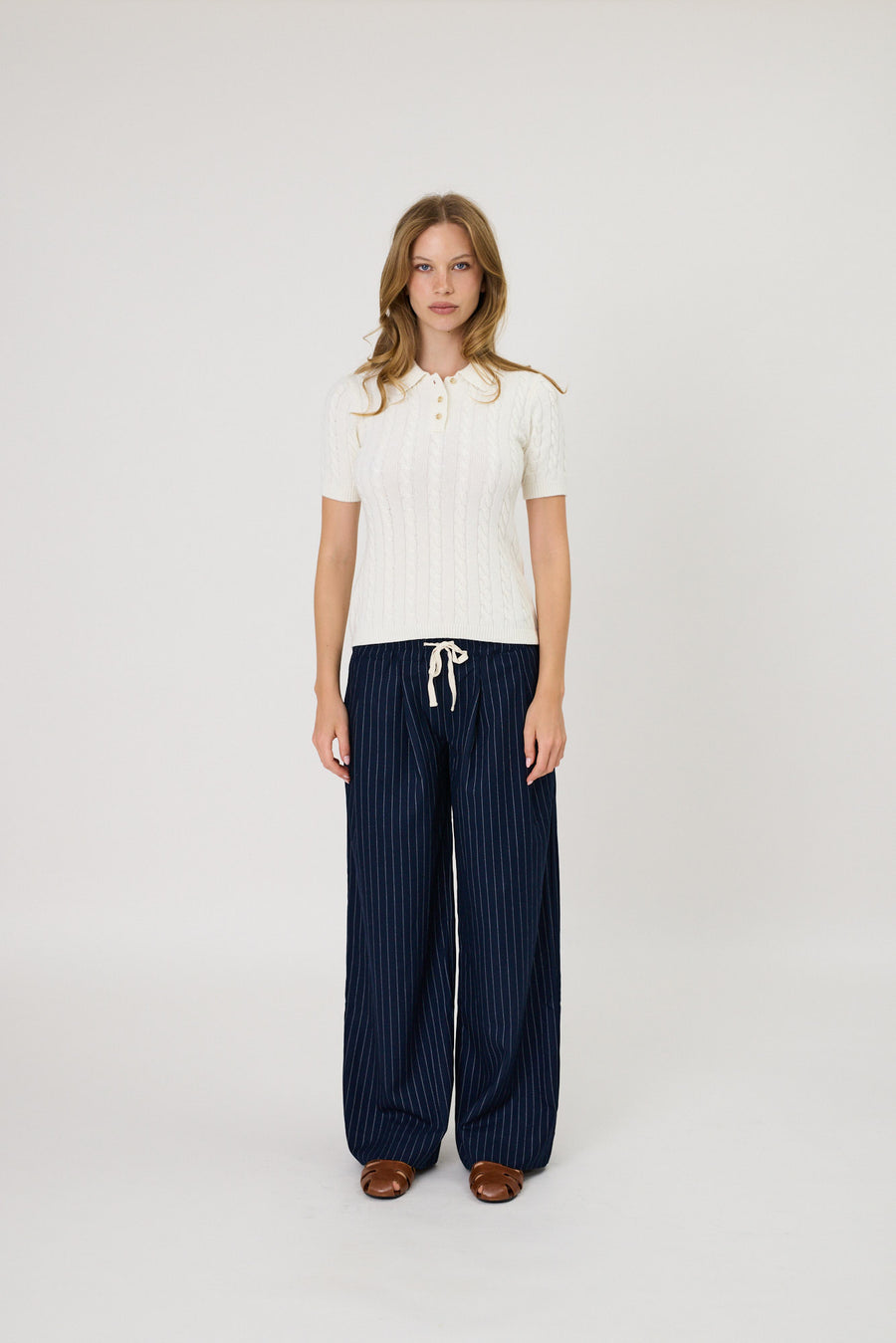 CASSIE POLO - IVORY