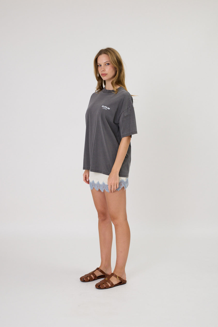 STAR TEE - WASHED BLACK
