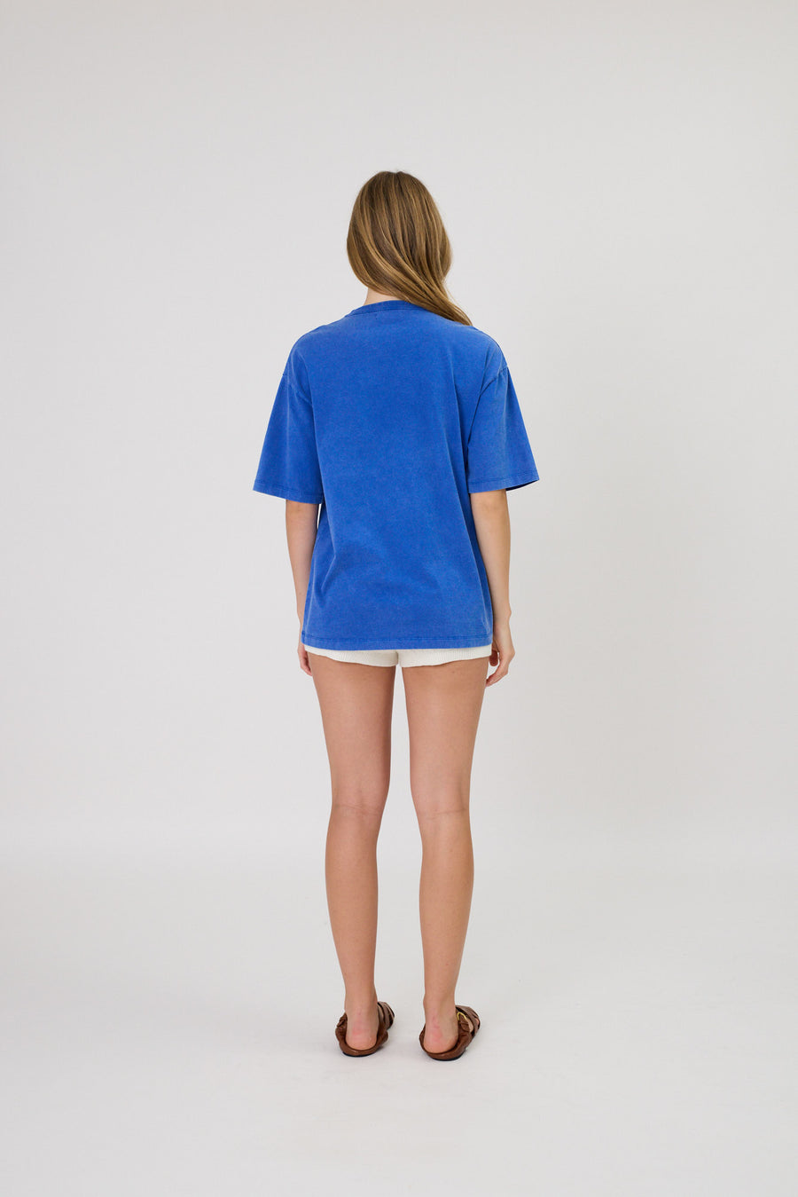 ARIA TEE - WASHED COBALT