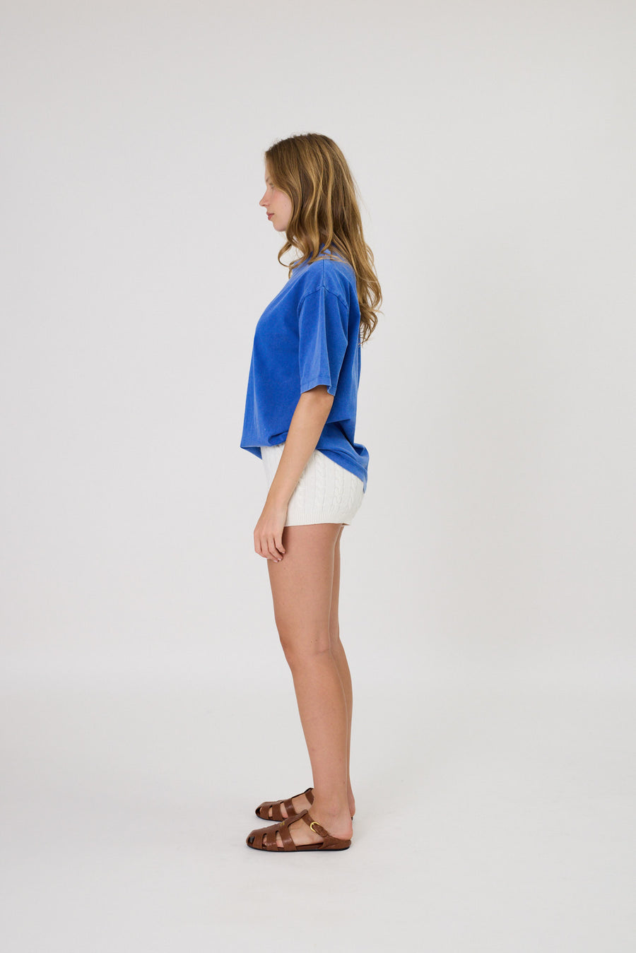 ARIA TEE - WASHED COBALT