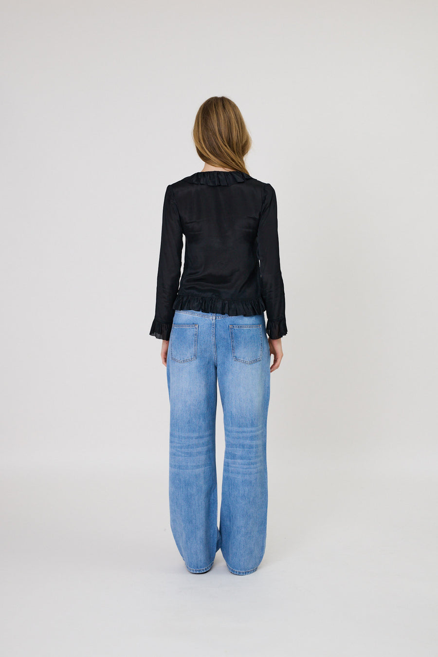 ELORA TIE TOP - BLACK