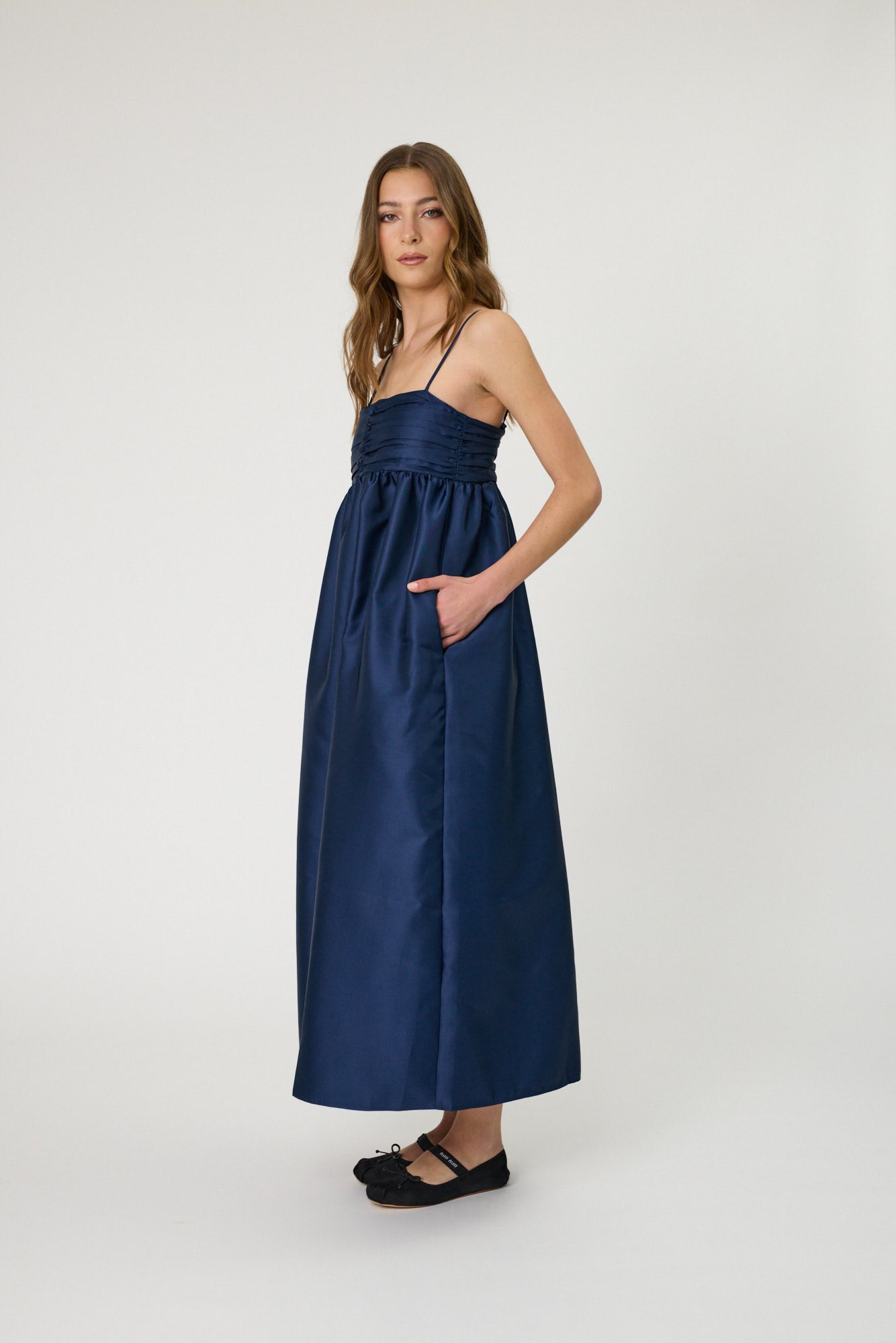 SLOANE MAXI DRESS - INDIGO
