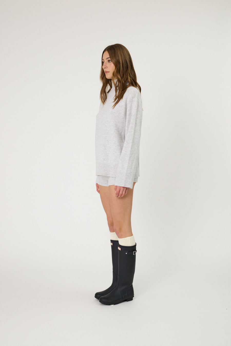 CILLA KNIT - GREY MARLE