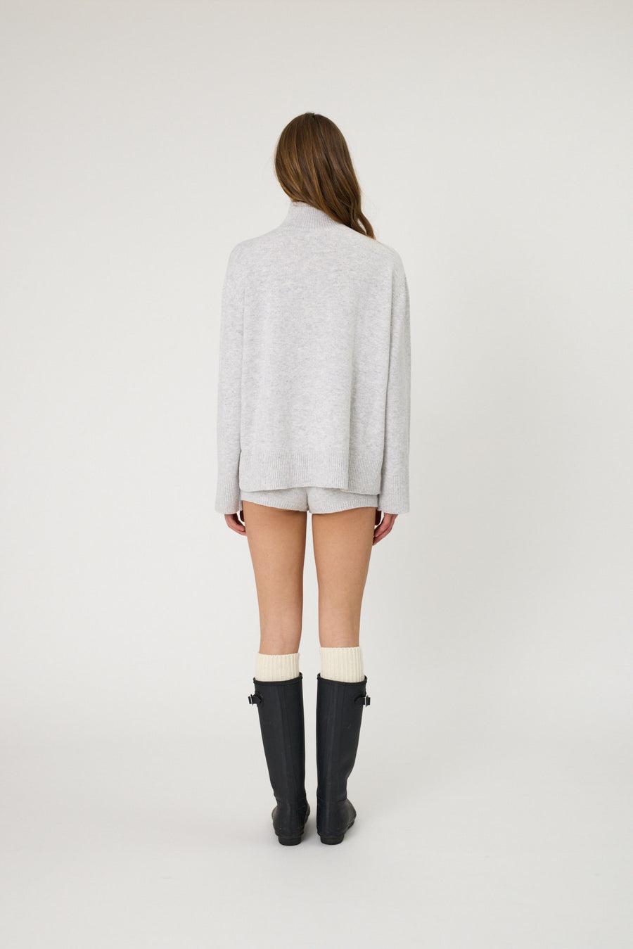 CILLA KNIT - GREY MARLE