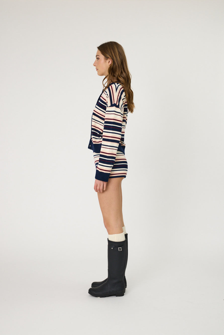 BOWIE CARDIGAN - INDIGO STRIPE