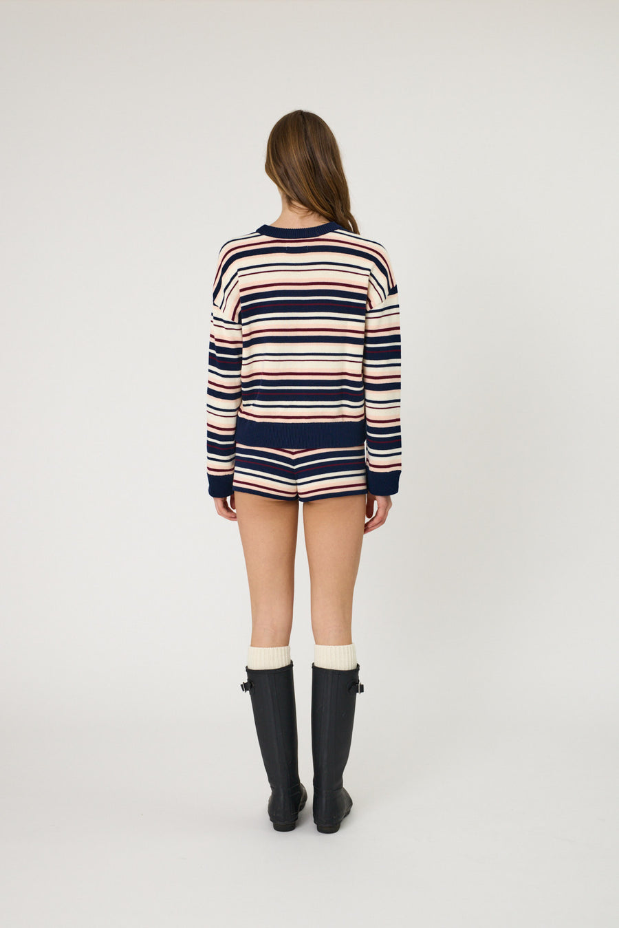 BOWIE CARDIGAN - INDIGO STRIPE