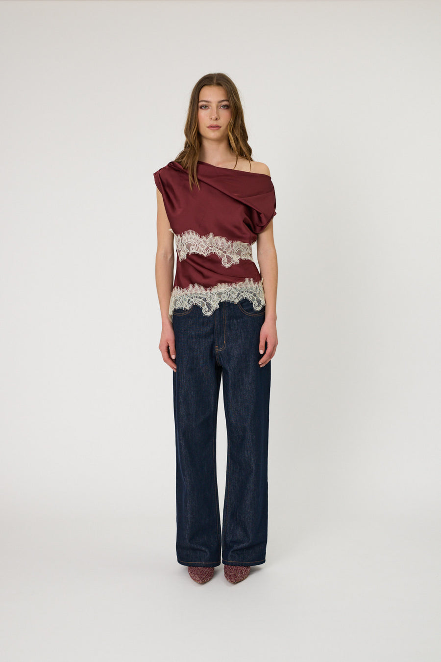 LARA TOP - POMEGRANATE