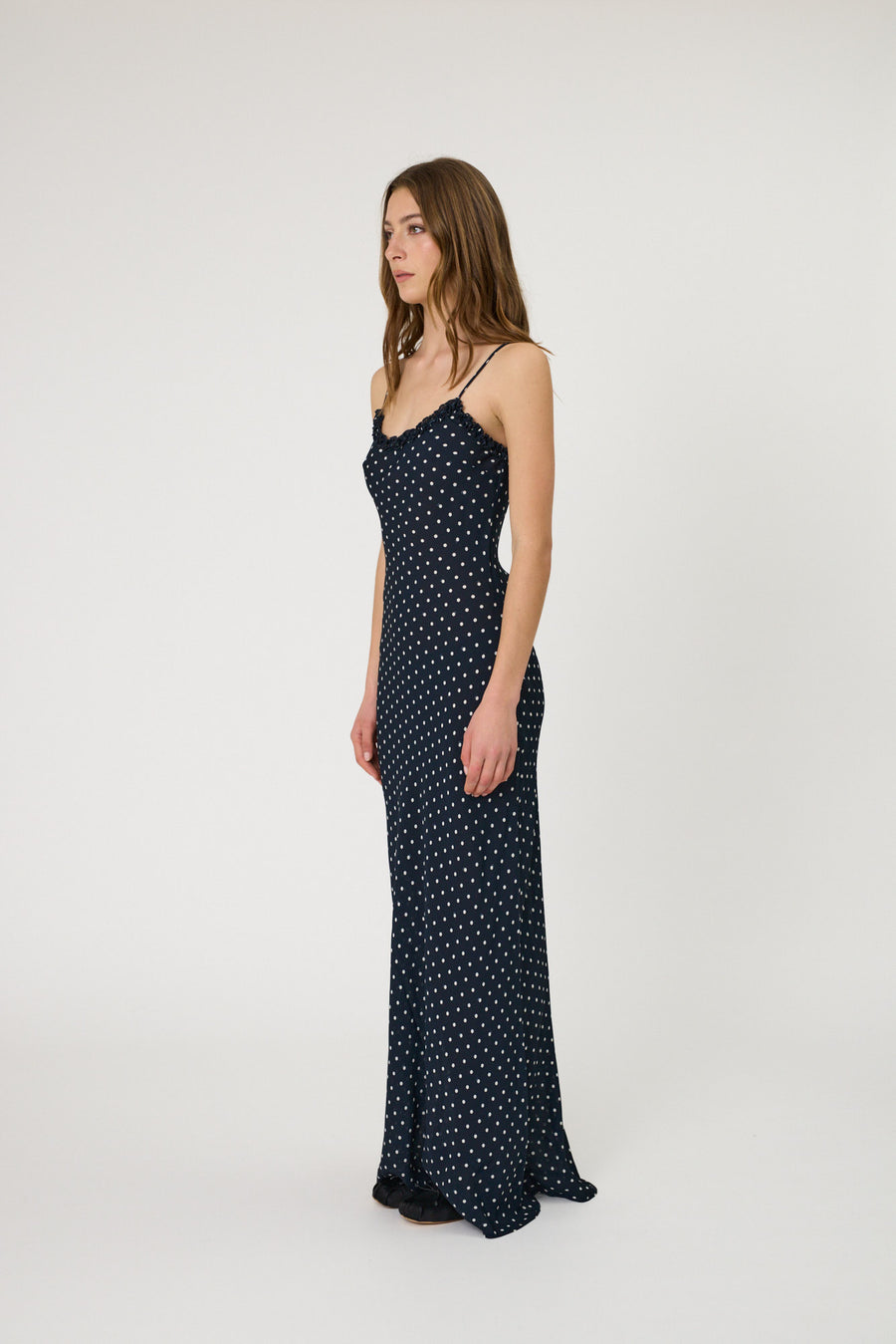 SIENNA MAXI DRESS - INDIGO SPOT
