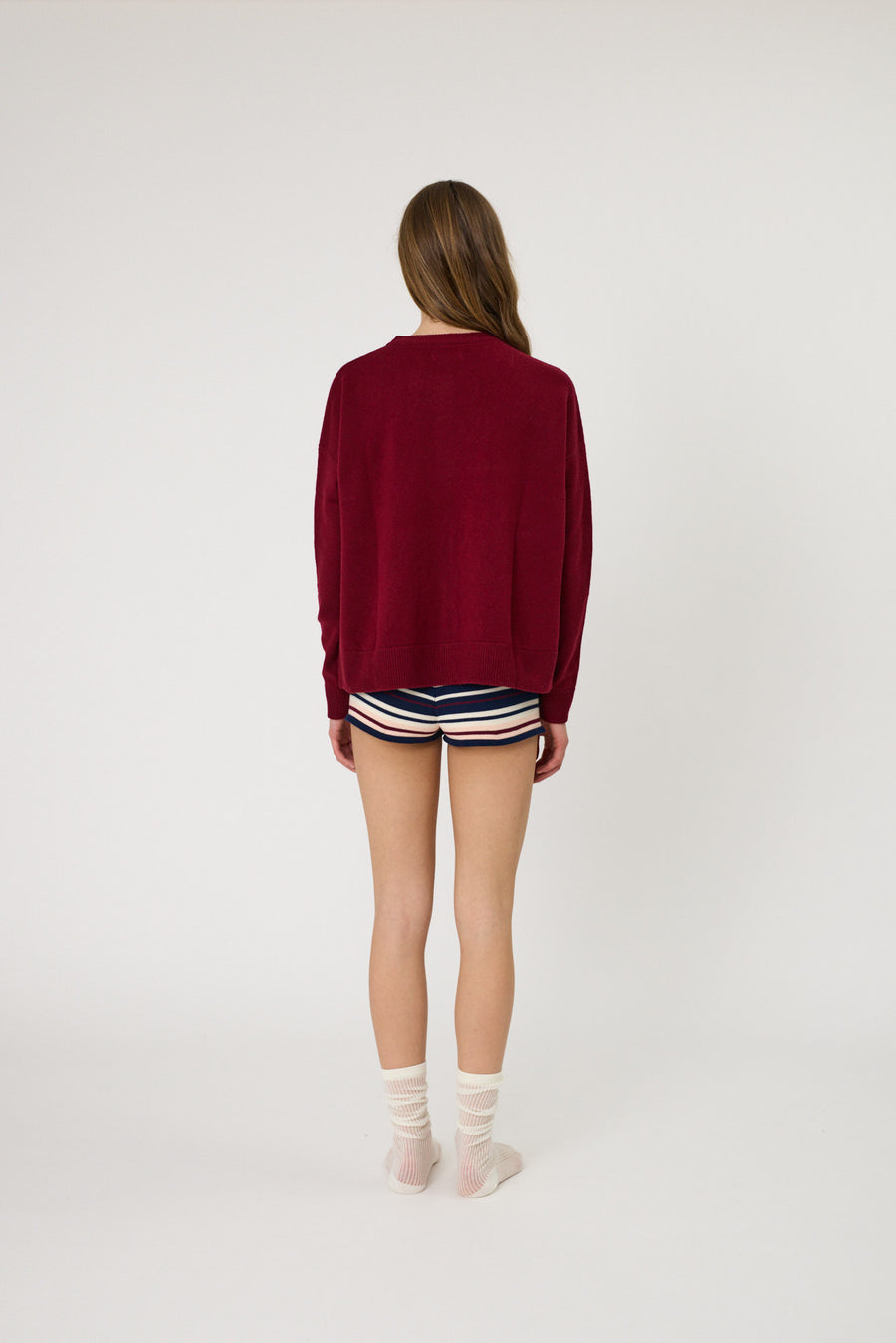 TALI CARDIGAN - POMEGRANATE