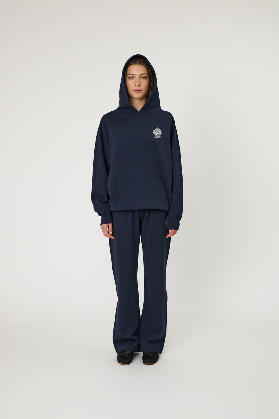 CREST HOOD - INDIGO