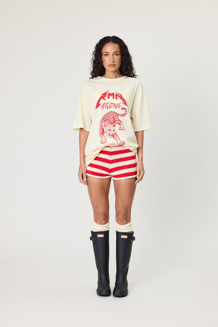 LEOPARD TEE - IVORY
