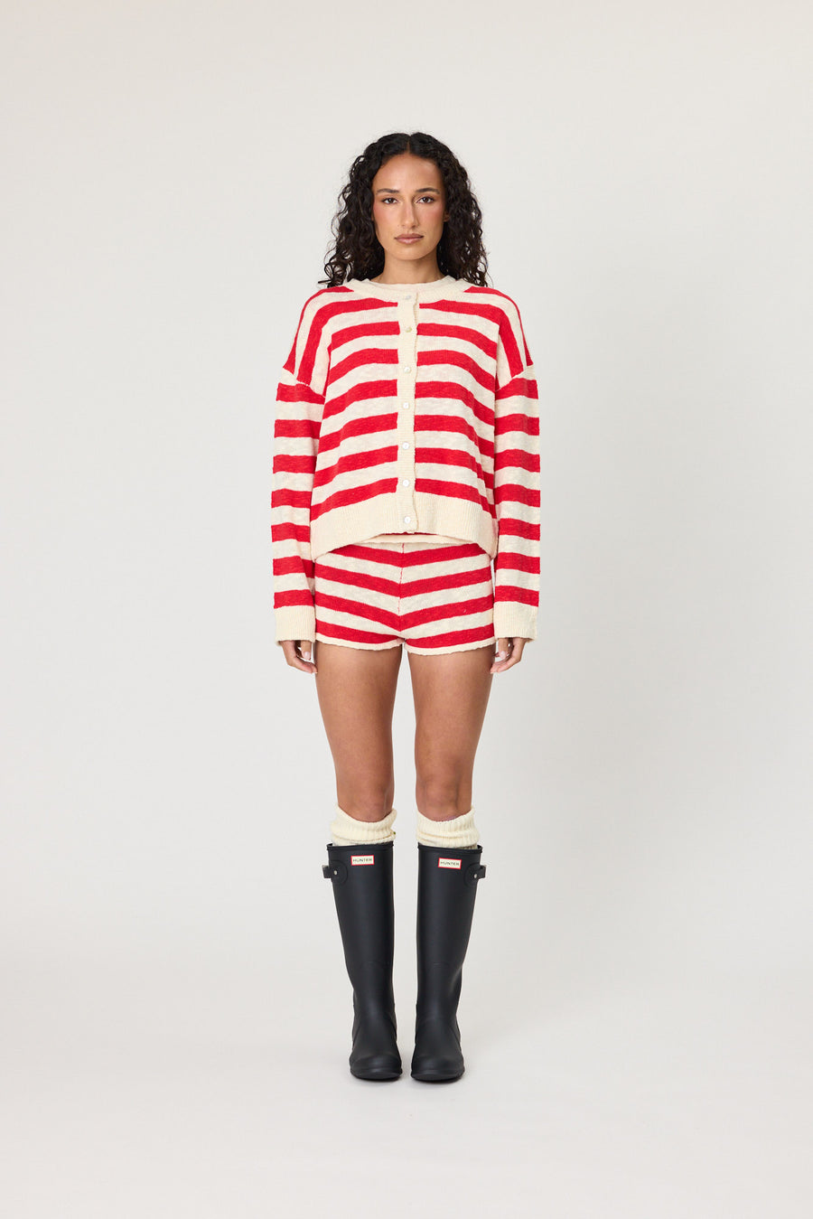 IVY CARDIGAN - CHILLI STRIPE