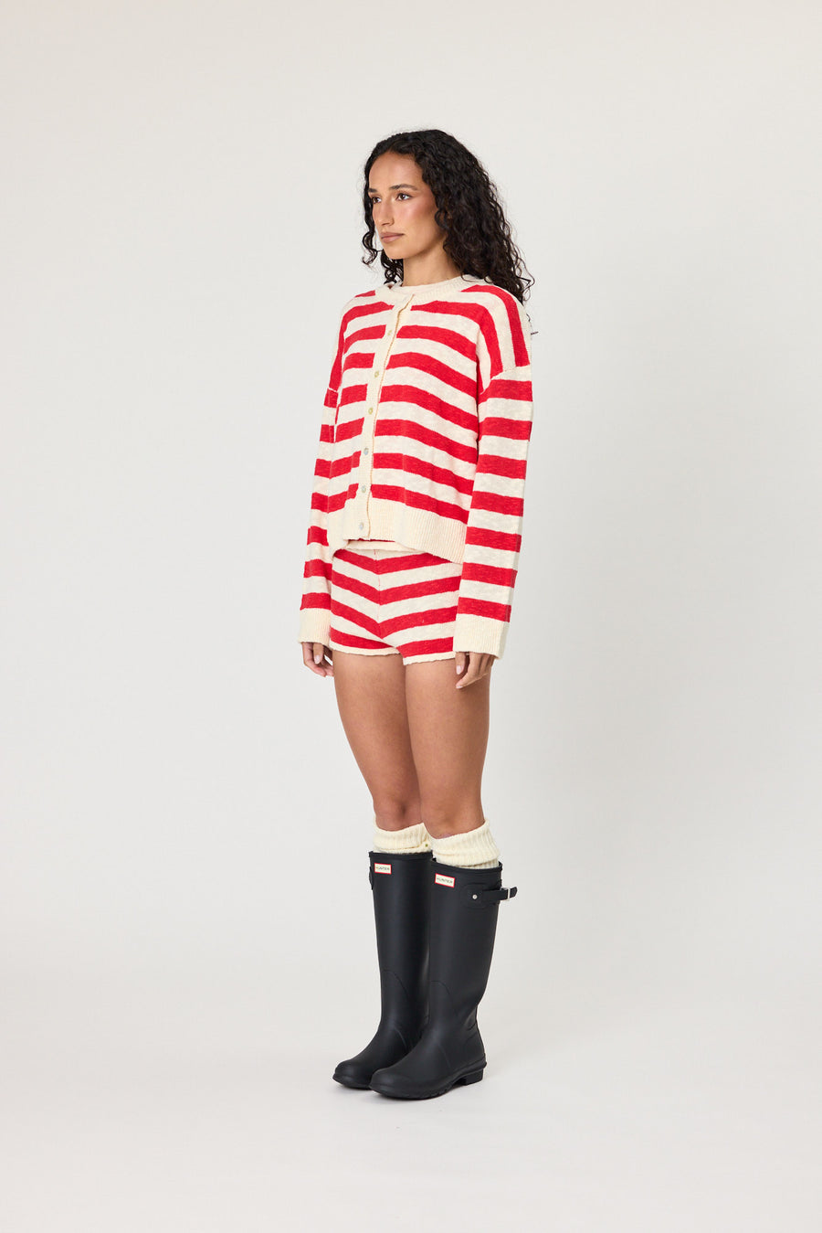 IVY CARDIGAN - CHILLI STRIPE
