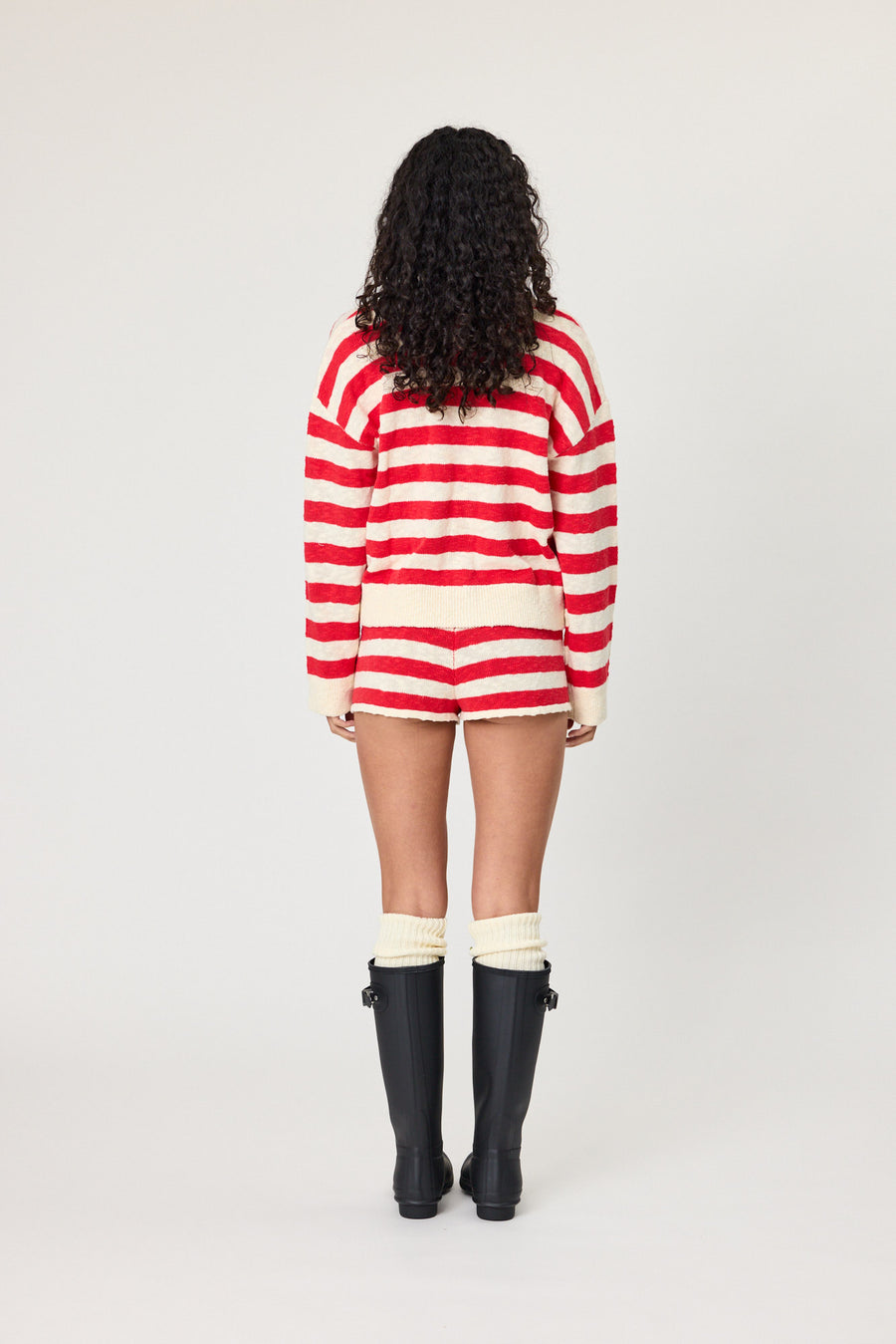 IVY CARDIGAN - CHILLI STRIPE