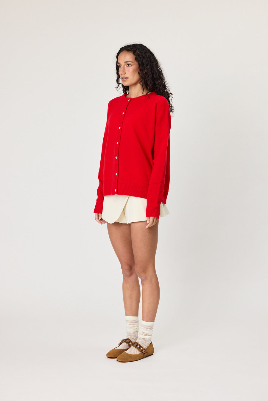 TALI CARDIGAN - CHILLI