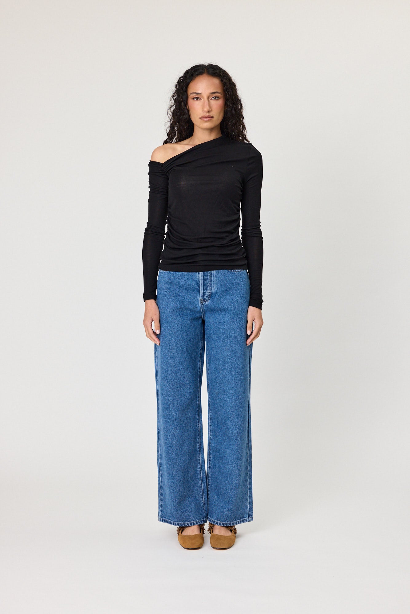 OLIVIA TOP - BLACK