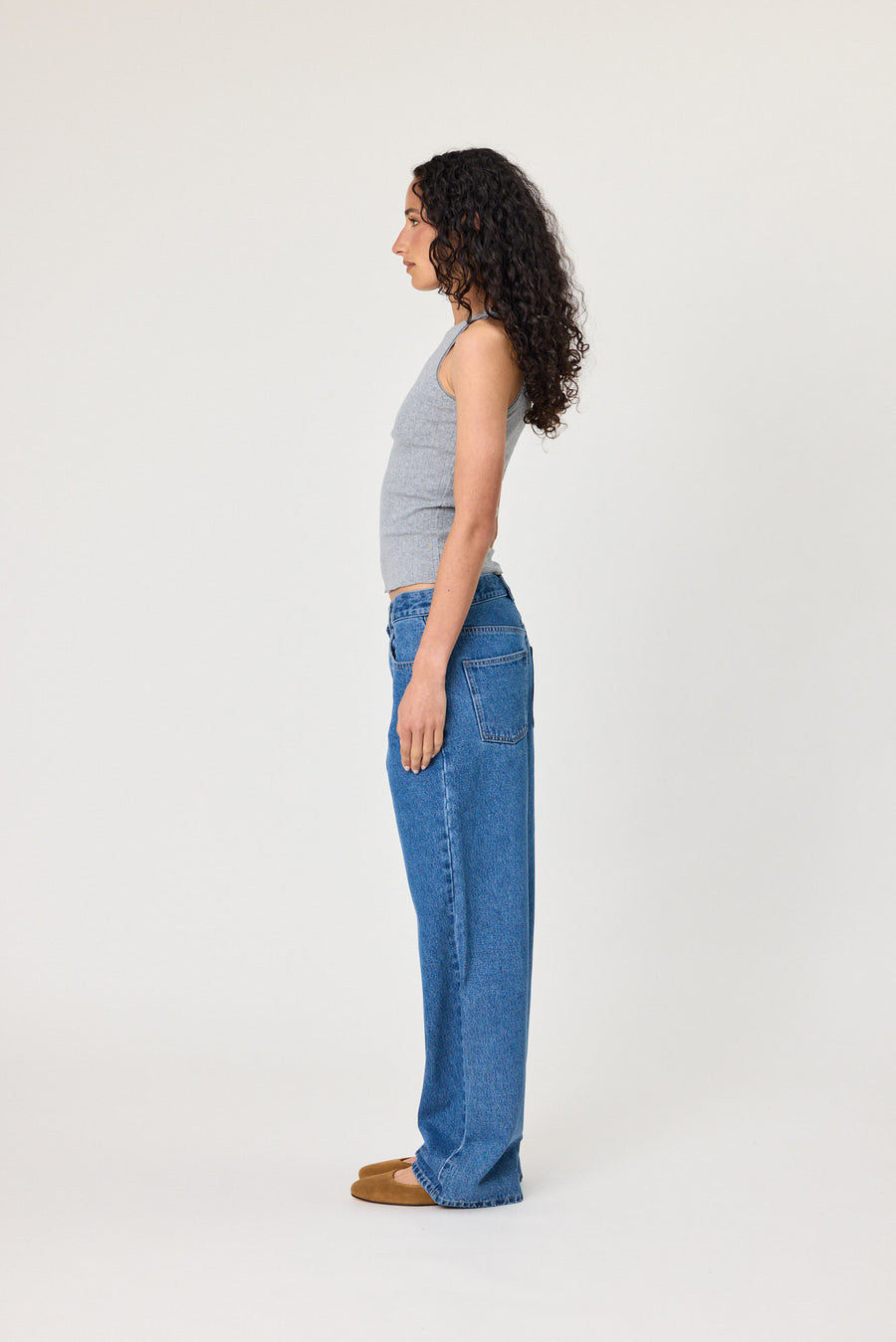 POPPY TANK - GREY MARLE